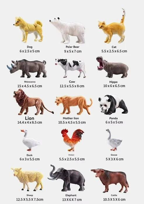 Montessori Animal Figurines