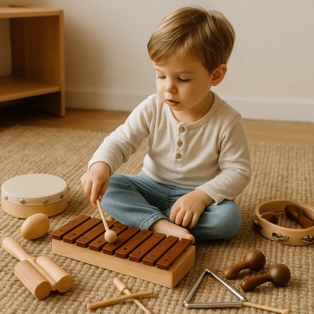 montessori baby music toys