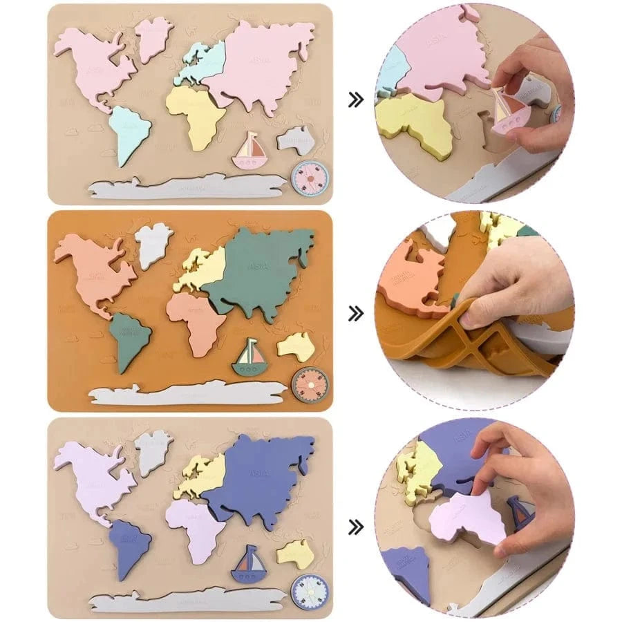 Montessori Continent Map