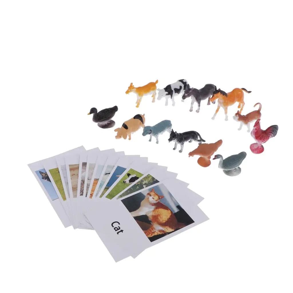 Montessori Farm Animals Matching Cards