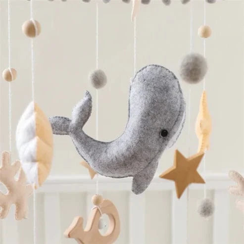 Montessori Whale Mobile