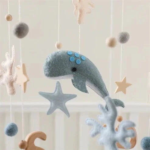Montessori Whale Mobile