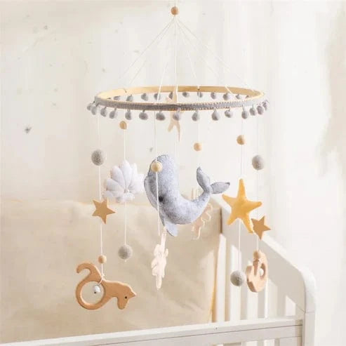Montessori Whale Mobile