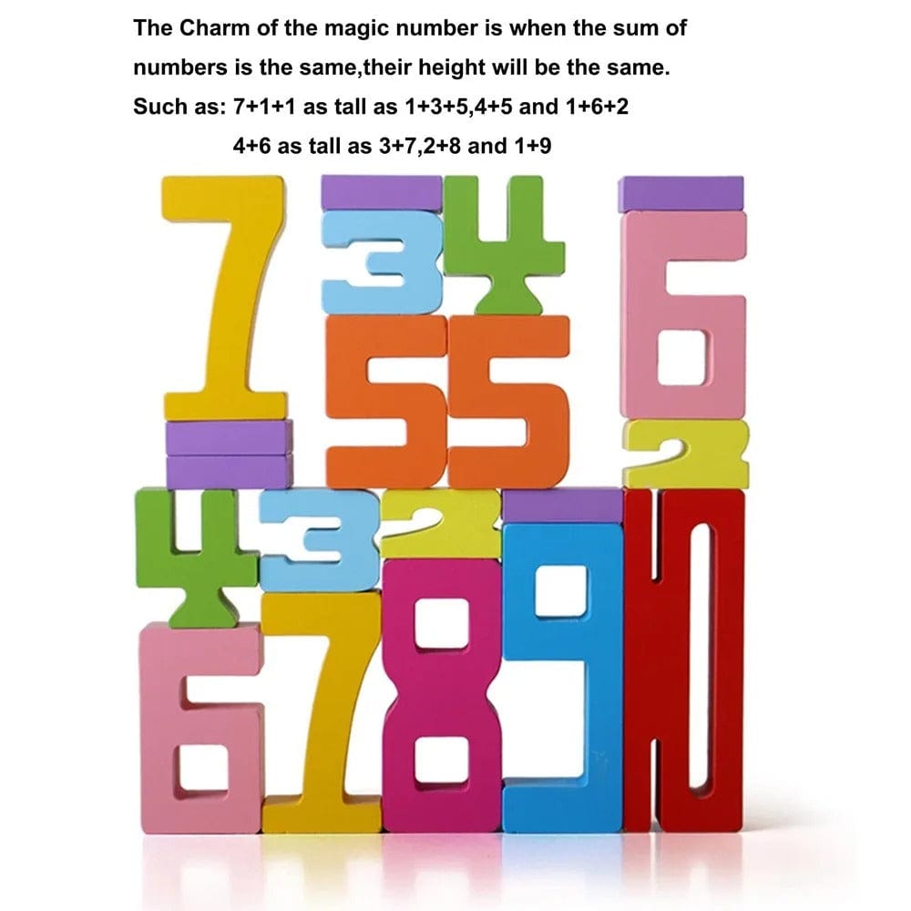 Montessori Wooden Number Blocks