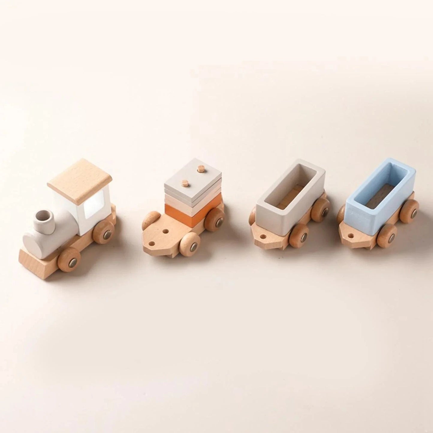 Montessori Wooden Train Set
