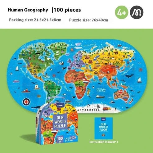 Montessori World Map Puzzle