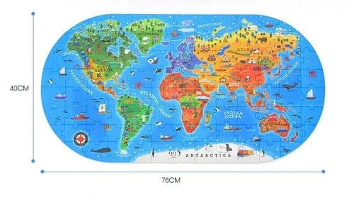 Montessori World Map Puzzle