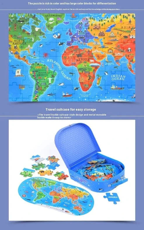 Montessori World Map Puzzle