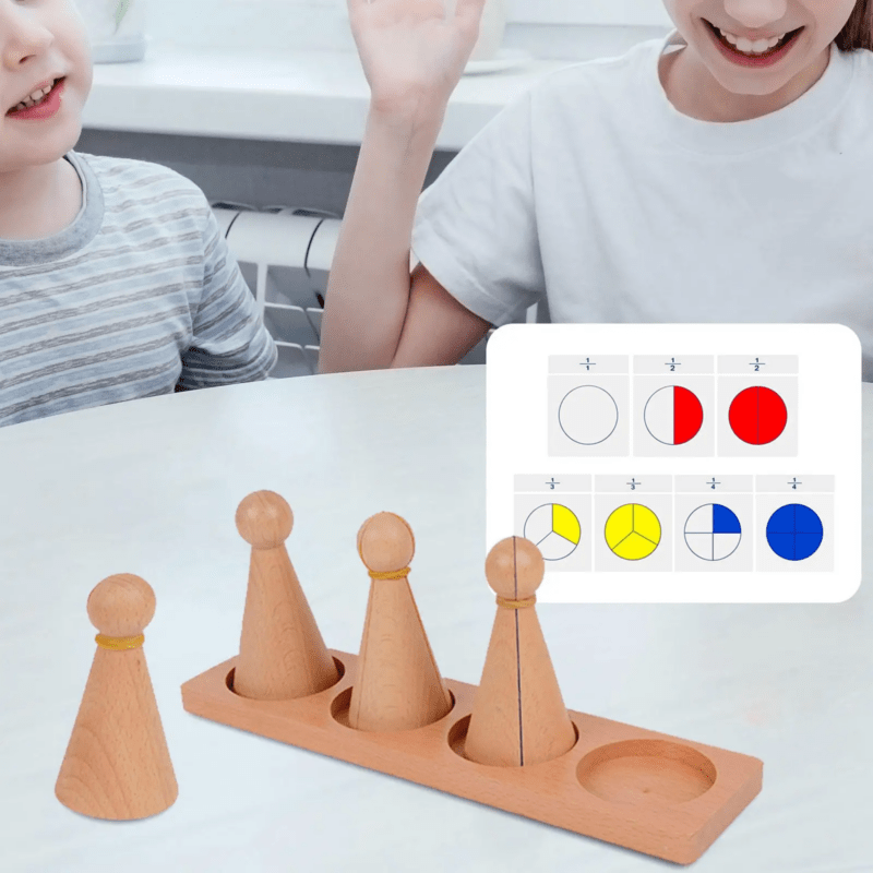 Fraction Skittles Montessori