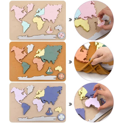 Montessori Continent Map