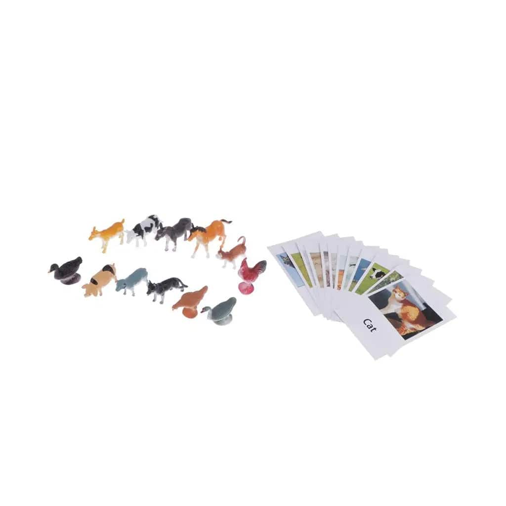 Montessori Farm Animals Matching Cards