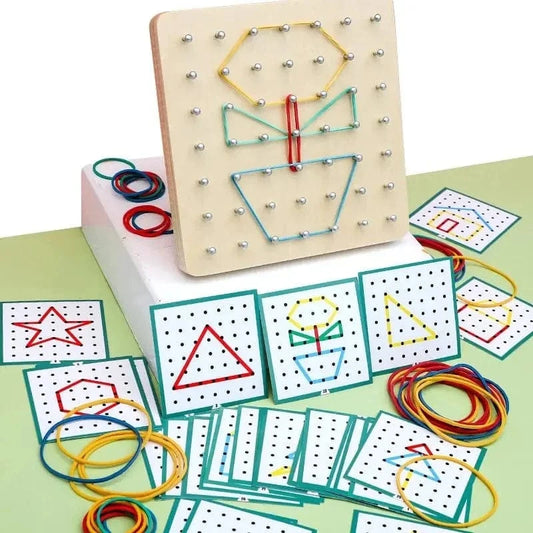 Montessori Nail Board Jigsaw Puzzle