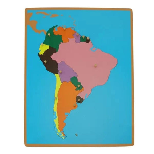 Montessori South America Puzzle Map
