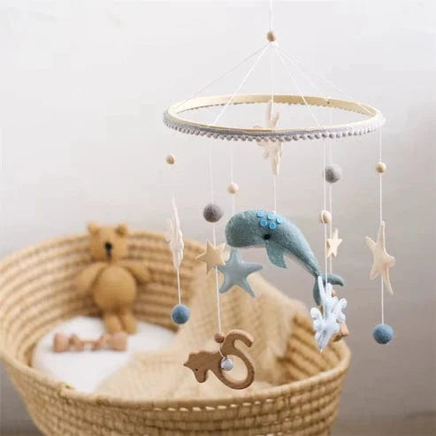 Montessori Whale Mobile