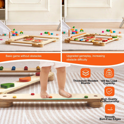 Montessori Wooden Balance Beam