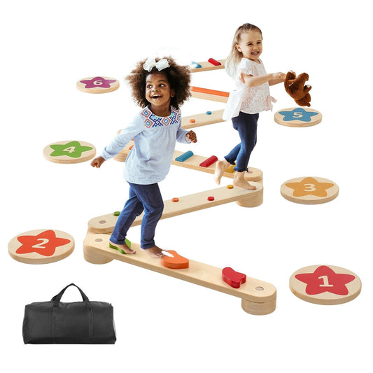 Montessori Wooden Balance Beam